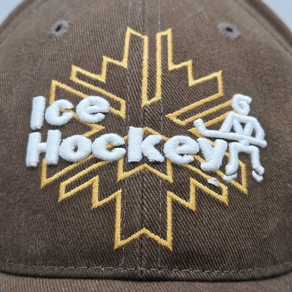 Salt Lake 2002 Olympic Games Strapback Hat Ice Hockey Venue Collection Brown VTG